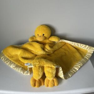 Vintage My Banky Sarah Yellow Duck Plush Lovey Security Blanket Yellow Baby Kids